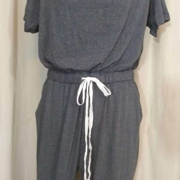 Boutique NEW: :  Off Shoulder Grey Lounge Jumpsuit, S M L - Picture 2 of 2